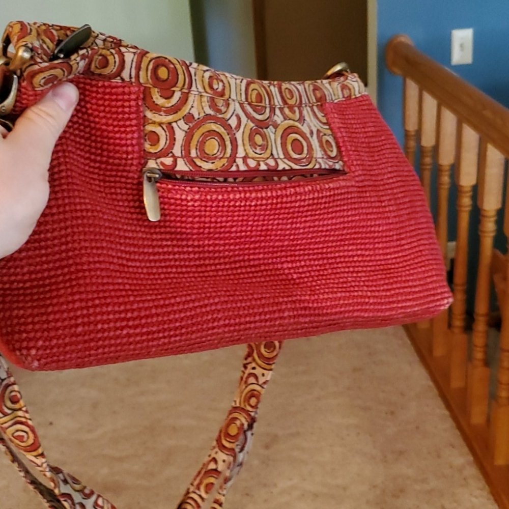 Green Jute Crossbody Bag